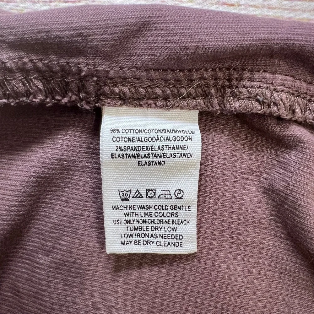 We The Free People Joanie Brown Corduroy Button Front Mini Skirt 28 Boho Autumn